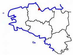Lage des Kantons Étables-sur-Mer