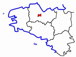 Lage des Kantons Quintin
