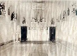 Das Innere der Kapelle (1939)