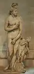 Aphroditestatue des kapitolinischen Typs mit Erosfigur, römische Kopie des zweiten Jahrhunderts n.&nbsp;Chr. (Louvre)