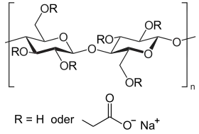 Strukturformel Carboxymethylcellulose-Natrium