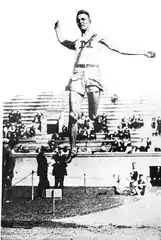 Carl Johnson (USA), Gewinner der Silbermedaille (Aufnahme von&nbsp;1919)