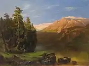 Landschaft im Abendrot