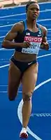Carmelita Jeter gewann wie schon bei den Weltmeisterschaften 2007 eine&nbsp;Bronzemedaille