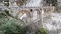 Eisenbahnbrücke über die Vara, heute mit LKWs befahrbar