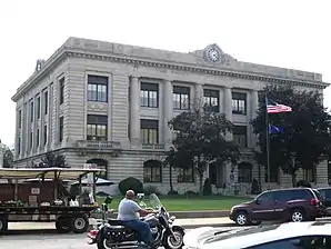 Carroll County Courthouse in Delphi, gelistet im NRHP Nr. 03001317
