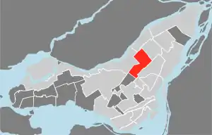 Lage von Villeray–Saint-Michel–Parc-Extension in Montreal