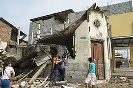 Zerstörtes Gebäude, Guayaquil