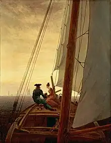 Caspar David Friedrich: Auf dem Segler, 1818