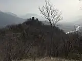 Castel Barco mit Blick in Richtung Süden auf das Vallagarina