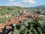 Blick auf die Stadt vom Castello