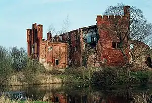 Die Burgruine Schaaken im Jahre 2010