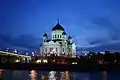 Die Kathedrale und die Patriarchen-Brücke bei Nacht