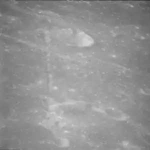 Mendeleev, von Apollo 11 aus gesehen.