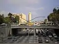 Der Highway in Downtown Los Angeles
