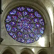 Rose des Chors von innen