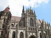 Elisabethdom in Košice, 15. Jh., ein Mittelding aus Basilika und Zentralbau