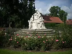Caroline-Mathilde-Denkmal am Osteingang
