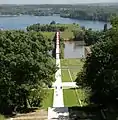 Axe Majeur mit Blick auf die Oise und Les Étangs