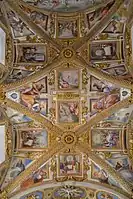 Deckenfresken von Cavalier d’Arpino und seinem Bruder Bernardino Cesari im Chorraum
