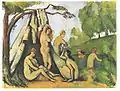 Paul Cézanne:Badende vor einem Zelt