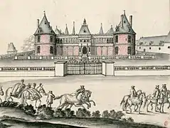 Fassade des Schlosses Nanteuil Ende des 17. Jahrhunderts, Institut national d’histoire de l’art (INHA)