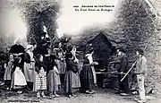 Backofen und Dorfbewohner in Châteaulin