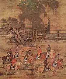 Die Acht Reiter im Frühling, Chao Yen (10.&nbsp;Jahrhundert)