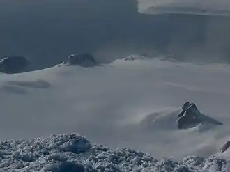 Blick vom Mount Friesland auf das Charrúa Gap