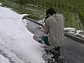 Dokumentation einer Hagelschneise