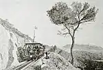 Zahnradbahn, nahe La Turbie
