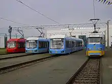 Alle derzeit in Chemnitz eingesetzten Straßenbahntypen