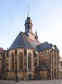 Stadtkirche St. Jakobi in Chemnitz: mit Chorumgang, aber ohne Kapellenkranz