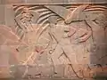 Detail vom Denkmal für die Bombenopfer von Chemnitz
