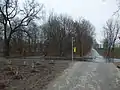 Radweg am ehem. Bahnübergang Heinersdorfer Straße (2016)