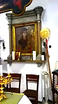 Ikone der Hodegetria im Altarraum (Bema) in der Chiesa Santa Maria Assunta in Villa Badessa