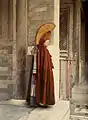 Peking, China, 1913, Buddhistischer Lama in zeremoniellem Gewand
