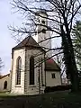 Chor der Nikolaikirche mit Sakristeianbau rechts