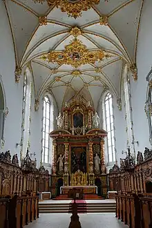 Chor mit Tabernakel des Kloster Mariastein