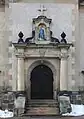 Zweisäuliges Sandsteinportal