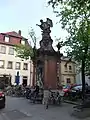 Der Chronosbrunnen (1770–1772) an der Hofstraße in Würzburg von Johann&nbsp;Peter&nbsp;Wagner