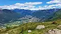 Blick von der Cima di Medeglia Richtung Bellinzona