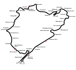 Streckenverlauf 1927–1966