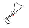 Streckenführung 1986–2001.