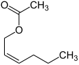 Strukturformel von cis-Essigsäurehex-2-enylester