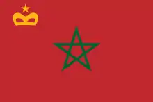 Handelsflagge von Marokko