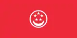 Handelsflagge von Singapur