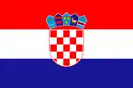 Handelsflagge von Kroatien