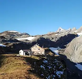 Die Hütte von Nordosten.