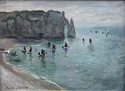 Claude Monet: Étretat, la Porte d’Aval, um 1885